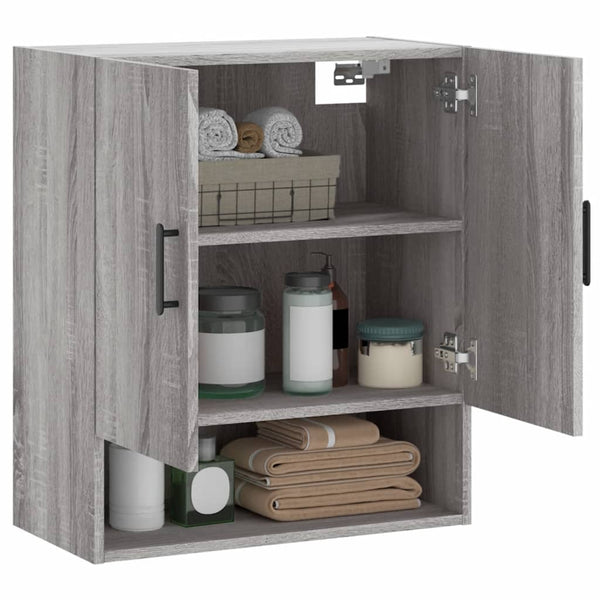 Seinäkaappi harmaa Sonoma 60x31x70 cm tekninen puu