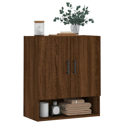 Seinäkaappi ruskea tammi 60x31x70 cm tekninen puu