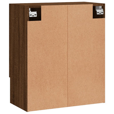 Seinäkaappi ruskea tammi 60x31x70 cm tekninen puu