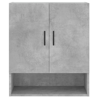 Seinäkaappi betoninharmaa 60x31x70 cm tekninen puu