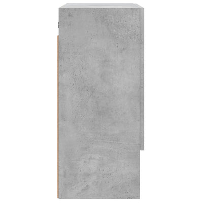 Seinäkaappi betoninharmaa 60x31x70 cm tekninen puu