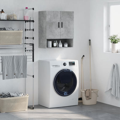 Betoninharmaa seinäkaappi Xenica 60x31x70cm (puinen)