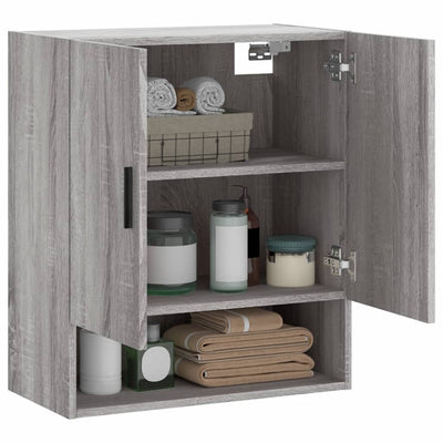 Seinäkaappi harmaa Sonoma 60x31x70 cm tekninen puu