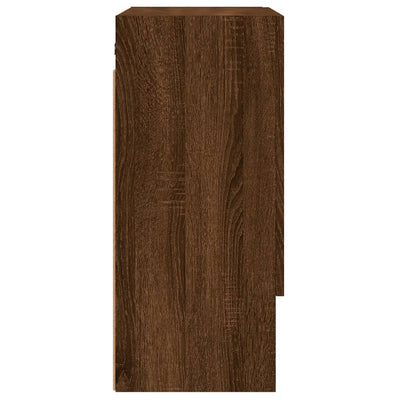 Seinäkaappi ruskea tammi 60x31x70 cm tekninen puu