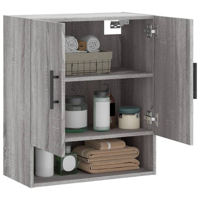 Seinäkaappi harmaa Sonoma 60x31x70 cm tekninen puu