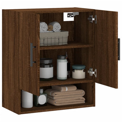 Seinäkaappi ruskea tammi 60x31x70 cm tekninen puu