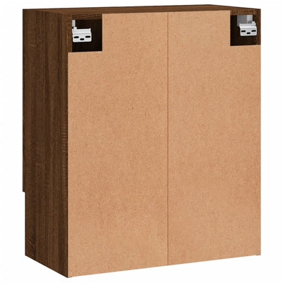 Seinäkaappi ruskea tammi 60x31x70 cm tekninen puu