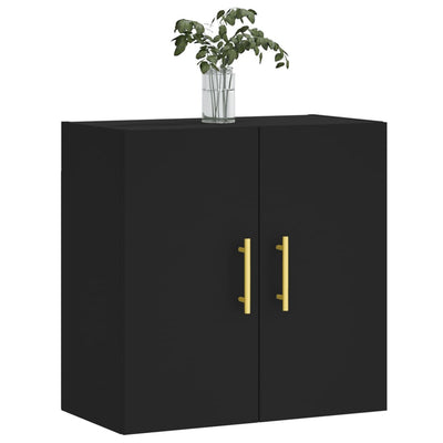 Seinäkaappi musta 60x31x60 cm tekninen puu