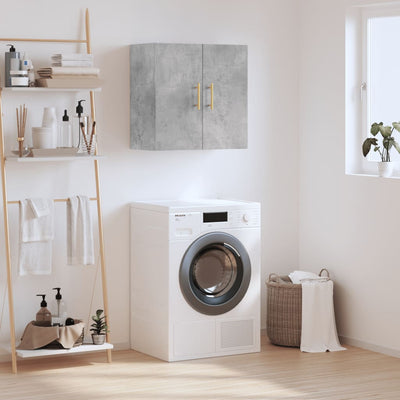 Betoninharmaa seinäkaappi Echerem 60x31x60cm (puinen)