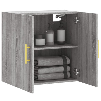 TV-seinäkaappi harmaa Sonoma 60x31x60 cm tekninen puu