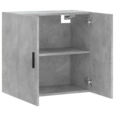 Seinäkaappi betoninharmaa 60x31x60 cm tekninen puu