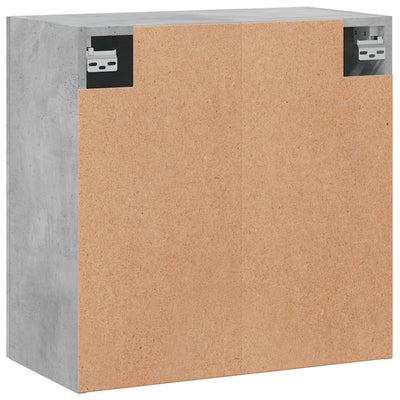 Seinäkaappi betoninharmaa 60x31x60 cm tekninen puu
