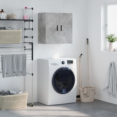 Betoninharmaa seinäkaappi Ruptureanu 60x31x60cm (puinen)