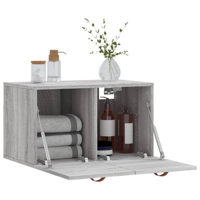 Seinäkaappi harmaa Sonoma 60x36,5x35 cm tekninen puu