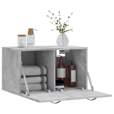 Seinäkaappi betoninharmaa 60x36,5x35 cm tekninen puu