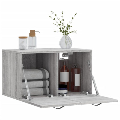 Seinäkaappi harmaa Sonoma 60x36,5x35 cm tekninen puu