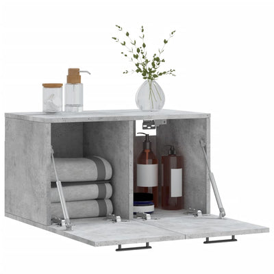 Seinäkaappi betoninharmaa 60x36,5x35 cm tekninen puu
