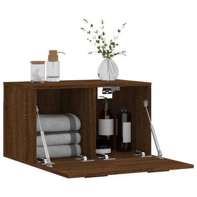 Seinäkaappi ruskea tammi 60x36,5x35 cm tekninen puu