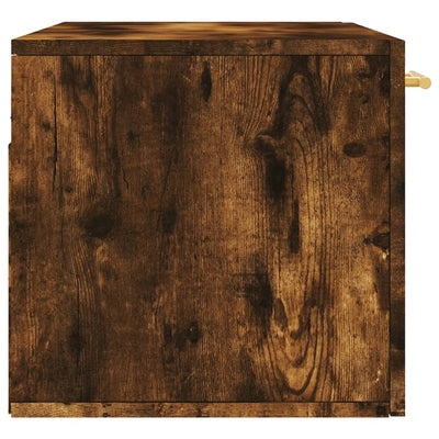 Seinäkaappi savutammi 80x36,5x35 cm tekninen puu