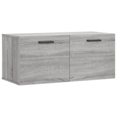 Seinäkaappi harmaa Sonoma 80x36,5x35 cm tekninen puu
