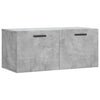 Seinäkaappi betoninharmaa 80x36,5x35 cm tekninen puu