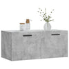 Seinäkaappi betoninharmaa 80x36,5x35 cm tekninen puu