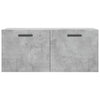 Seinäkaappi betoninharmaa 80x36,5x35 cm tekninen puu