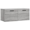 Seinäkaappi harmaa Sonoma 80x36,5x35 cm tekninen puu