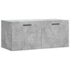 Seinäkaappi betoninharmaa 80x36,5x35 cm tekninen puu