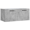 Seinäkaappi betoninharmaa 80x36,5x35 cm tekninen puu
