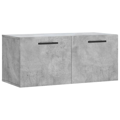 Seinäkaappi betoninharmaa 80x36,5x35 cm tekninen puu