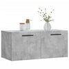 Seinäkaappi betoninharmaa 80x36,5x35 cm tekninen puu