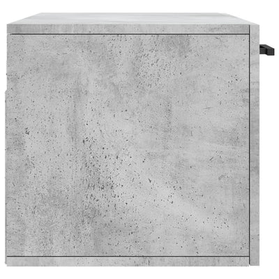 Seinäkaappi betoninharmaa 80x36,5x35 cm tekninen puu