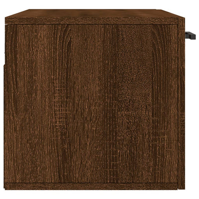 Seinäkaappi ruskea tammi 80x36,5x35 cm tekninen puu