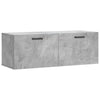Seinäkaappi betoninharmaa 100x36,5x35 cm tekninen puu