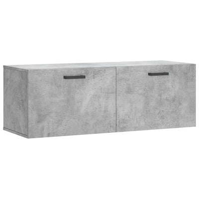 Seinäkaappi betoninharmaa 100x36,5x35 cm tekninen puu