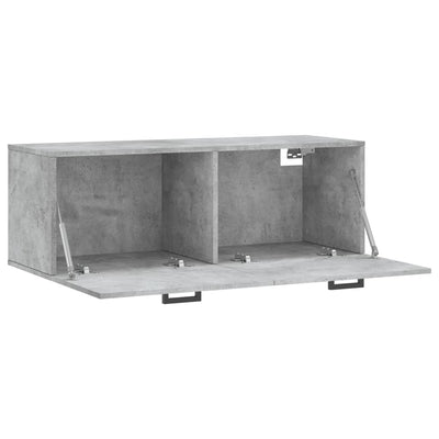 Seinäkaappi betoninharmaa 100x36,5x35 cm tekninen puu