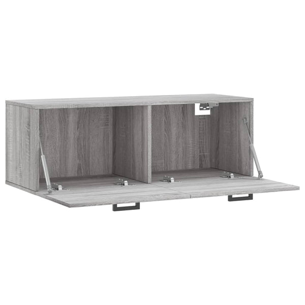 Seinäkaappi harmaa Sonoma 100x36,5x35 cm tekninen puu