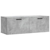 Seinäkaappi betoninharmaa 100x36,5x35 cm tekninen puu