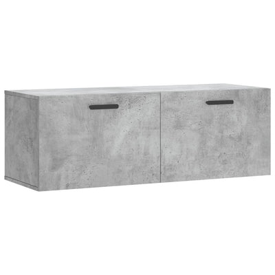 Seinäkaappi betoninharmaa 100x36,5x35 cm tekninen puu
