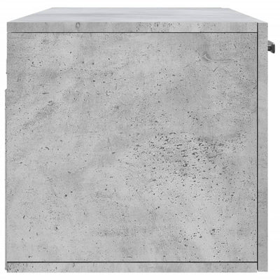 Seinäkaappi betoninharmaa 100x36,5x35 cm tekninen puu