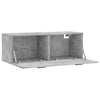Seinäkaappi betoninharmaa 100x36,5x35 cm tekninen puu