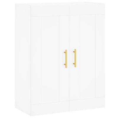 Seinäkiinnitettävä kaappi valkoinen 69,5x34x90 cm tekninen puu