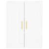 Seinäkiinnitettävä kaappi valkoinen 69,5x34x90 cm tekninen puu