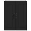Musta seinäkiinnitettävä kaappi Elizah 69,5x34x90cm (puinen)