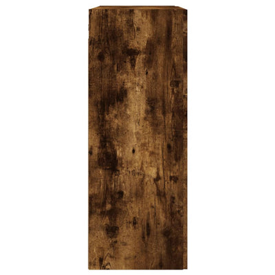 Seinäkiinnitettävä kaappi savutammi 69,5x34x90 cm tekninen puu