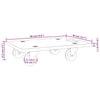 Kuljetusalustat 2 kpl suorakaide 60x40x11,5 cm 250 kg