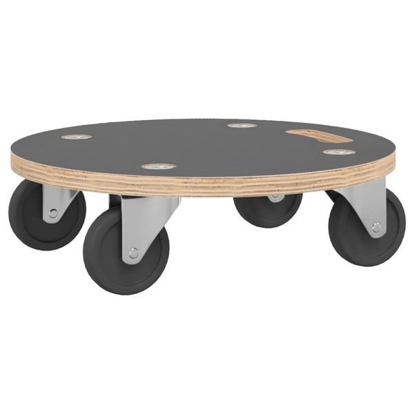 Kuljetusalustat 2 kpl pyöreä Ø38x11,5 cm 250 kg