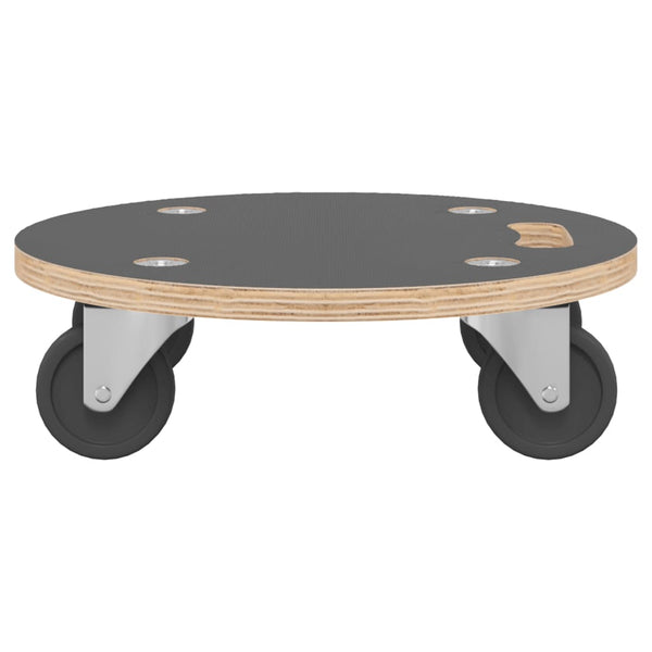 Kuljetusalustat 2 kpl pyöreä Ø38x11,5 cm 250 kg