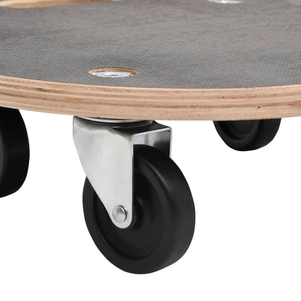 Kuljetusalustat 2 kpl pyöreä Ø38x11,5 cm 250 kg